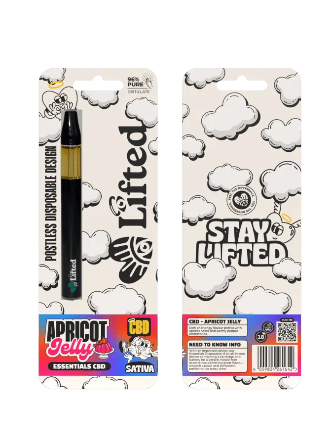 1ml Apricot Jelly Disposable Pure CBD Vape